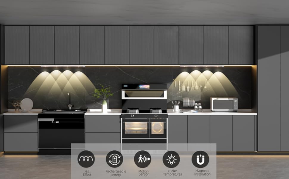 Under The Cabinet Lights : Wireless Motion Sensing Lights